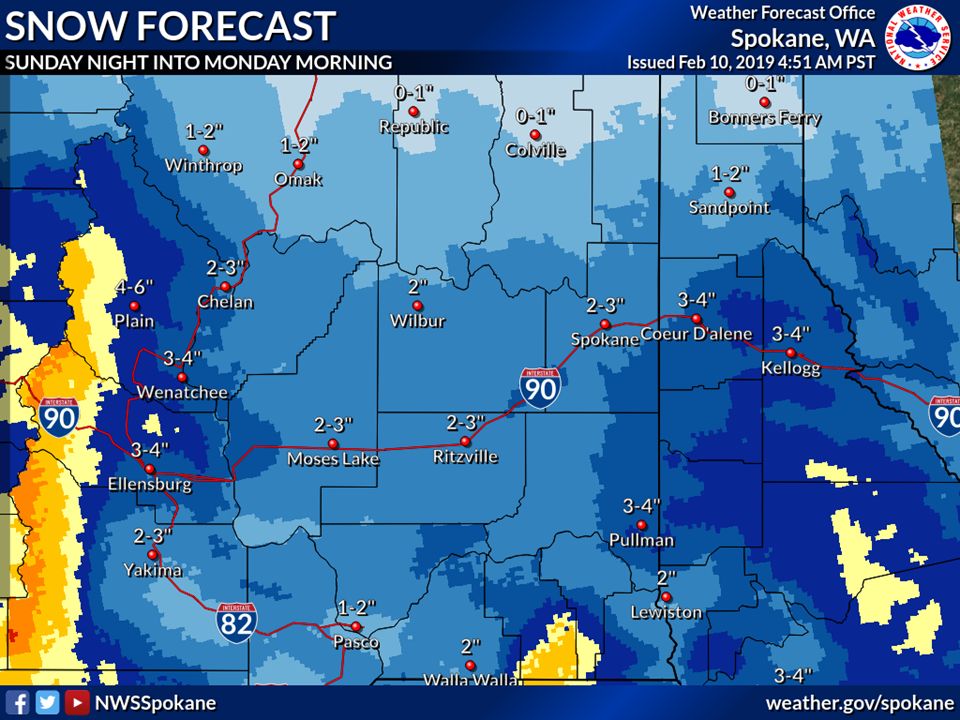 Winter storm systems expected to bring more snow Sunday into Monday